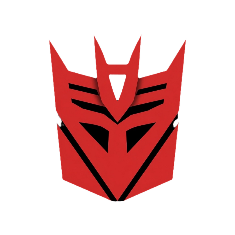 a deception styled graphic in ultra red